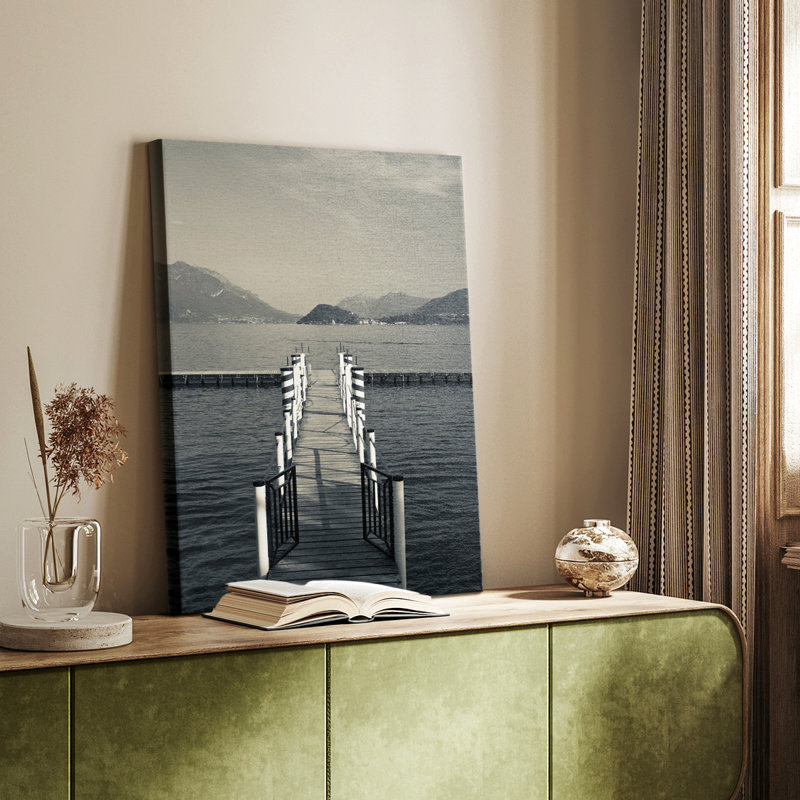 Vue du quai - galerie Cavas sur mesure, H 18 po x l 12 po