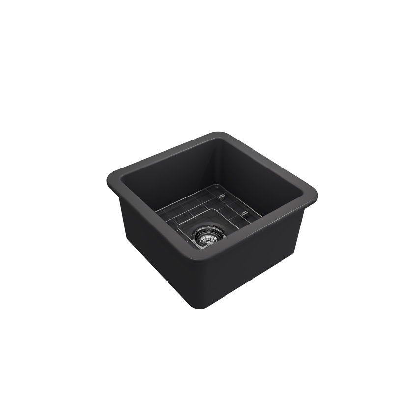 18'' L Kitchen Sink, Matte Dark Gray