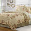Antique Rose Cotton Reversible Quilt Set with Throw Pillows-1171742924-1105043015