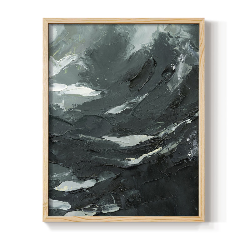 «Lost in the Sea II», reproduction encadrée - bois massif, H 15 po x l 12 po