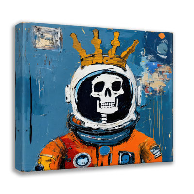 Spaceman 2-Hommage-Basquiat, estampe numérique sur toile tendue avec châssis