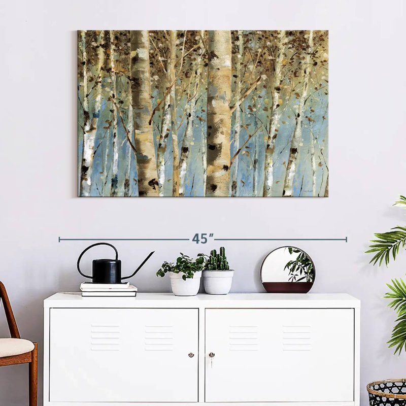 Harnek Birch White Forest I, 26" H x 39" W