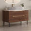 Meuble-lavabo 36 po, autoportant ou mural avec lavabo intégré en céramique et tiroirs à fermeture en douceur-126230307