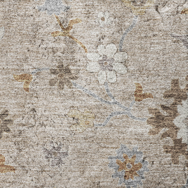 Tapis Oushak Dream Shag ADS753, lavable à la machine, de qualité supérieure, Taupe, 8' x 10'