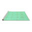 Tapis turquoise lavable à la machine Abstract 3776-731387994