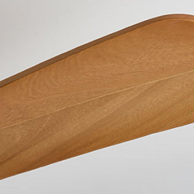 Ventilateurs de plafond avec lumières à intensité variable et télécommande, Bois jaune clair, 41,73 po de largeur, Blanc
