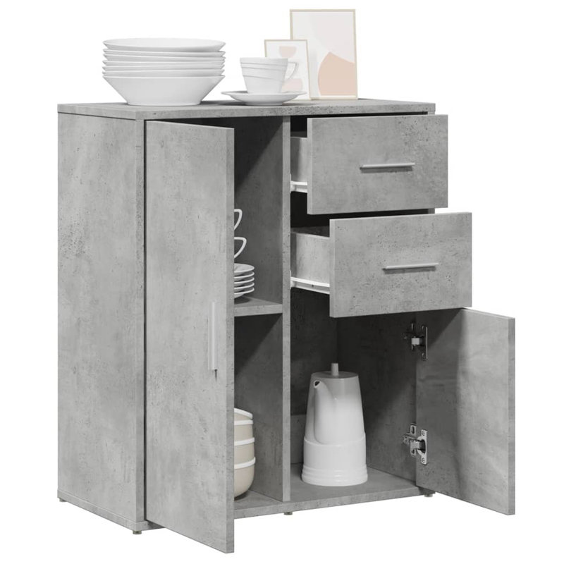 Ollye 60cm Sideboard, Concrete Grey