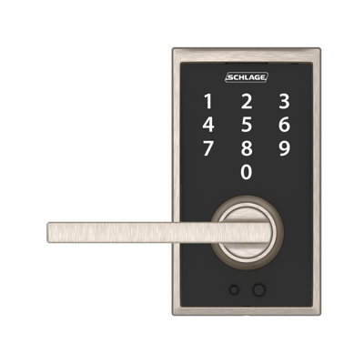 Schlage Touch Keyless Touchscreen Lever with Century Trim and Latitude Lever