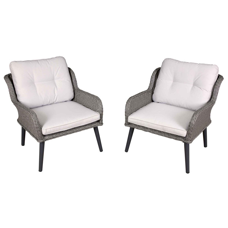 Delyn Patio Dining Side Chair with Cushion