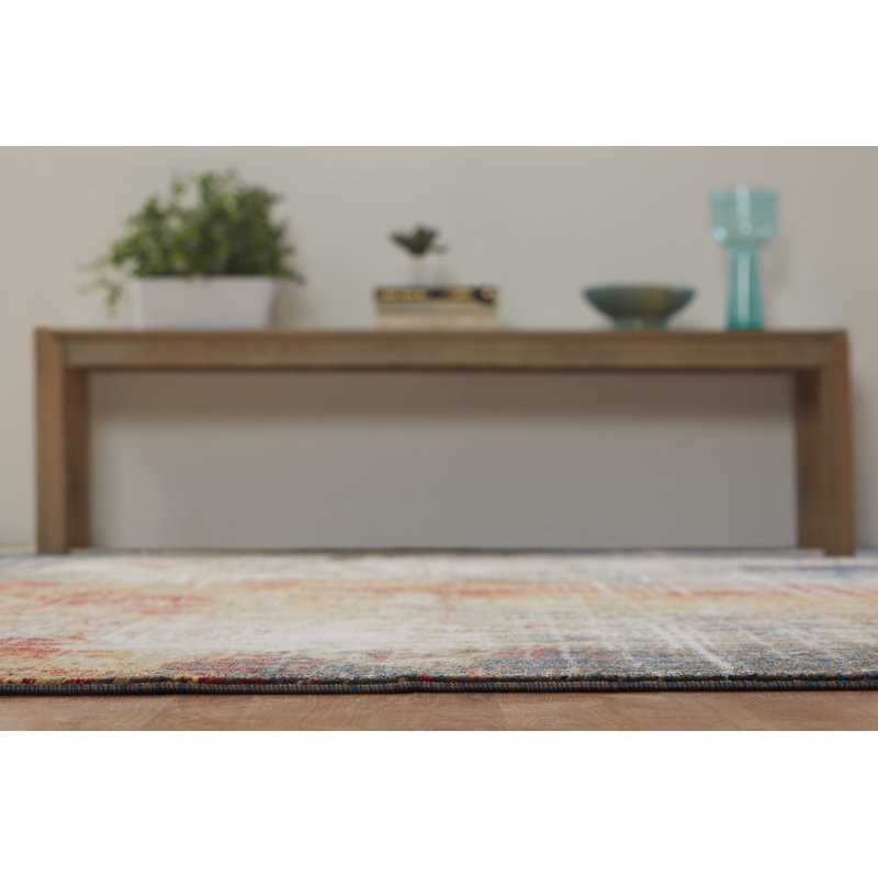 Desert Abstract Area Rug, Rectangle 5'5" x 7'7"