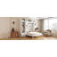 Grand lit escamotable mural avec armoire supérieure-2036262740