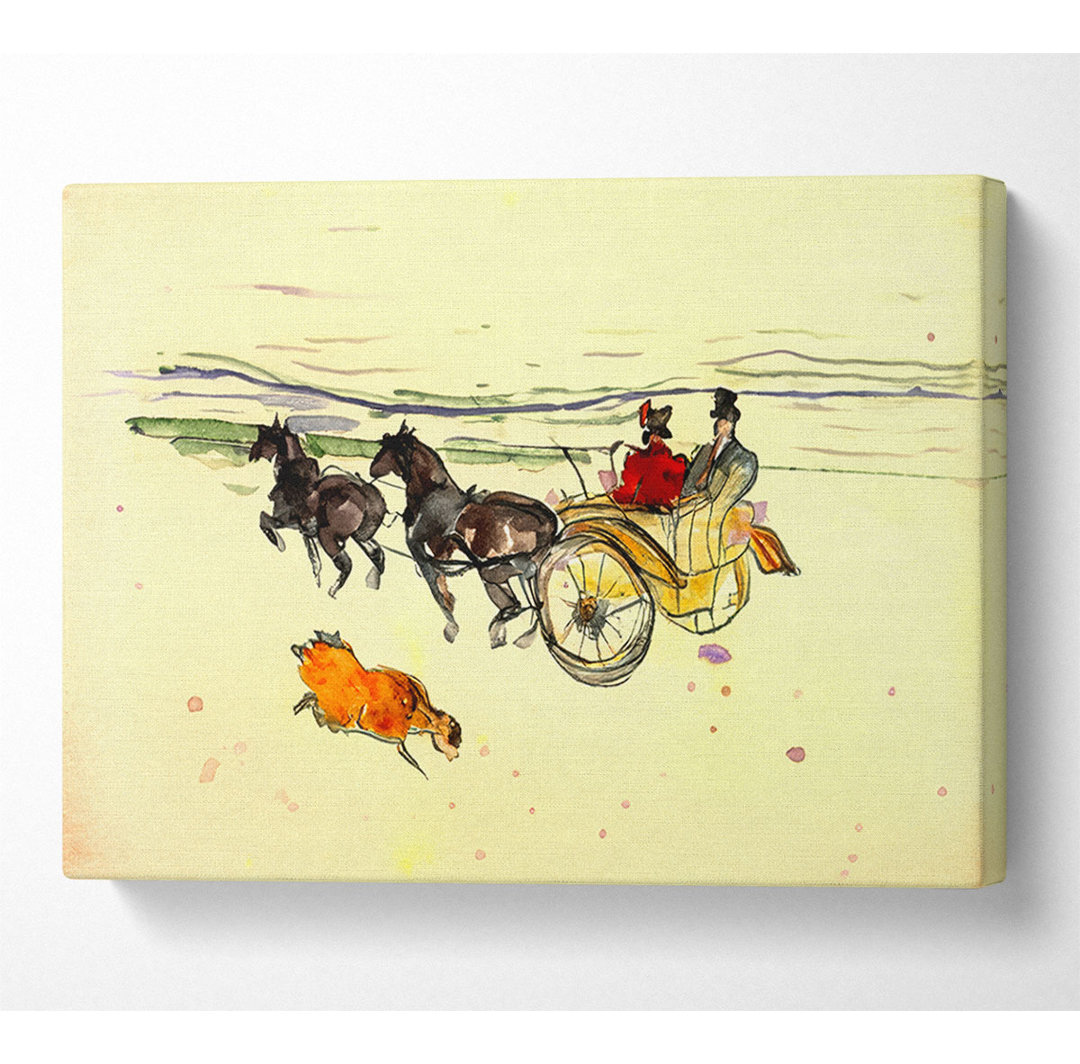 Toulouse Lautrec Carriage - Wrapped Canvas Art Prints