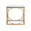 Metal Designs Ellipse Rectangular End Table