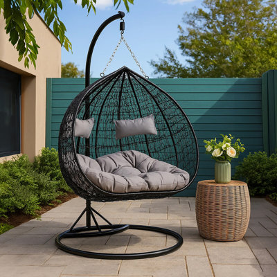 Penermon Double Egg Chair with Stand
