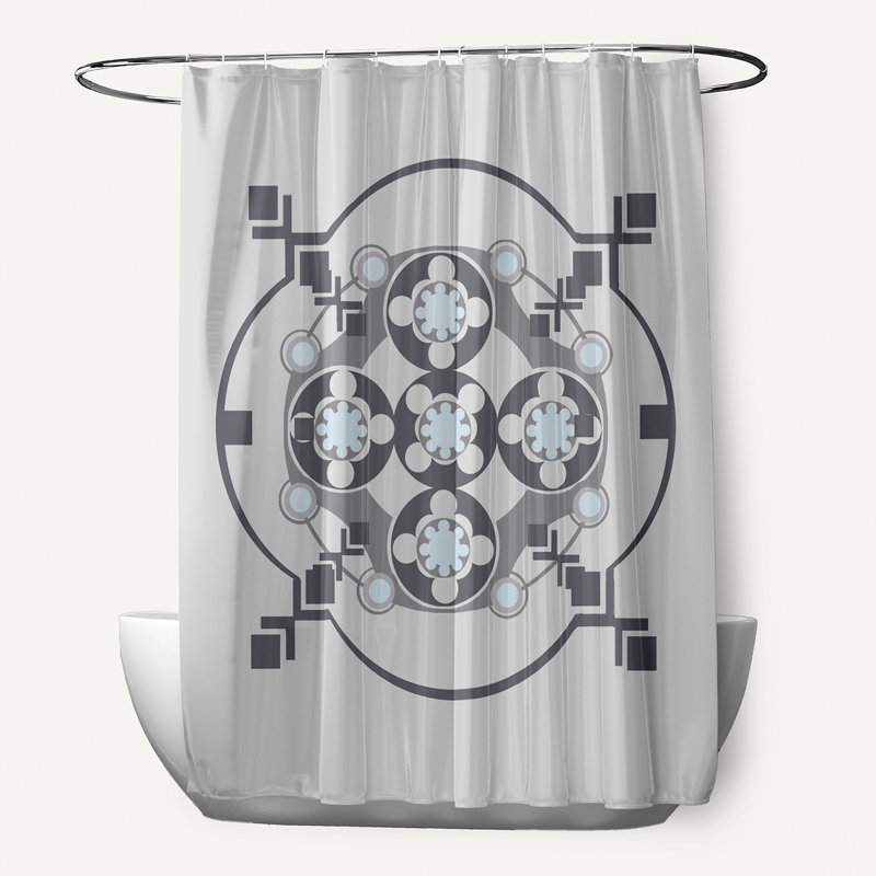Rideau de douche Anita, Gris