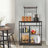 Kitchen Storage Rack Utility Storage Shelf With Hooks