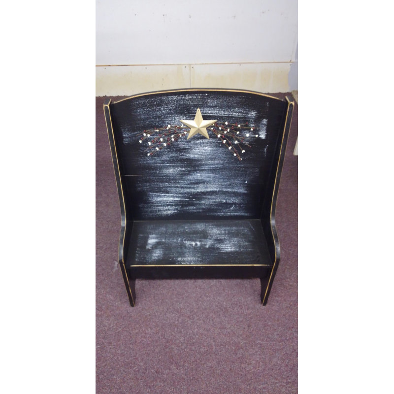 Wood Bench, Black