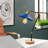 Stylish Scandinavian Table Lamp, Metal Body with Wooden Base, 9.4 in Diameter x 20.5 in Height | E27 Socket, Max 40W | 78.7 in Cable Length, IP20 Rated | Perfect for Modern Living Rooms, Bedrooms & Home Offices, Elegant Solid Color Design-534836540