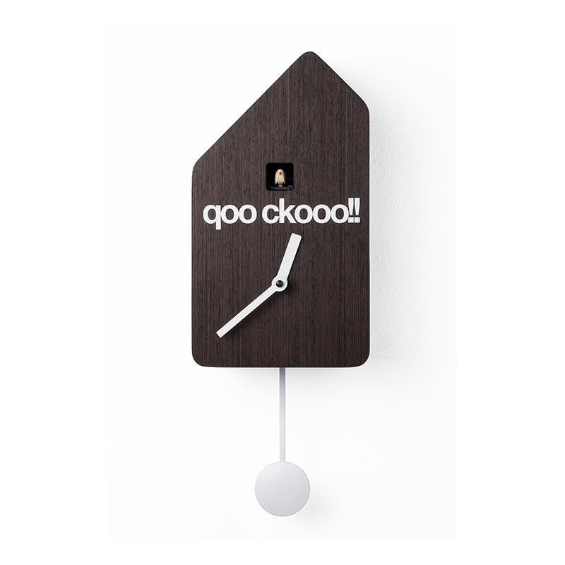 Beckmann Wood Wall Clock, Dark wood