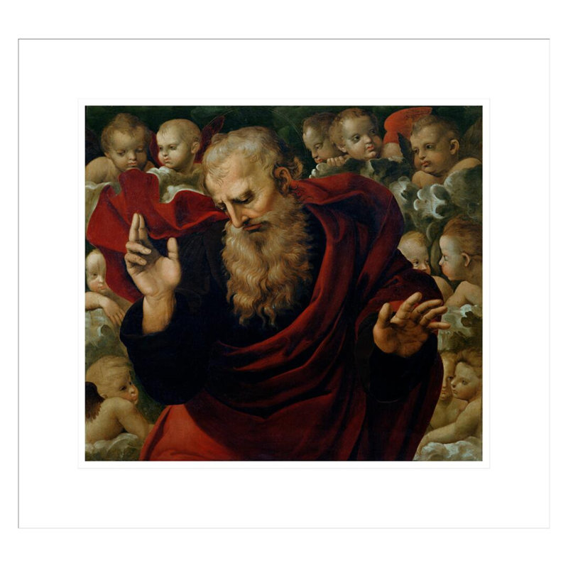 «God the Father Blessing» par Raphael, impression giclée sur cadre, H 17,75 po x l 19,17 po