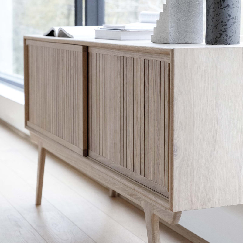 62.9'' Solid Wood Sideboard, Oak