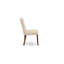 Cet ensemble de salle à manger 5 pièces comprend une table de salle à manger rectangulaire et 4 chaises Parson rembourrées en lin beige clair, acajou-641115983-641115977-641115979