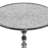 Aluminum Metal Side End Silver Accent Table