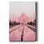 Taj Mahal en rose clair - impression sur toile tendue-1807606405