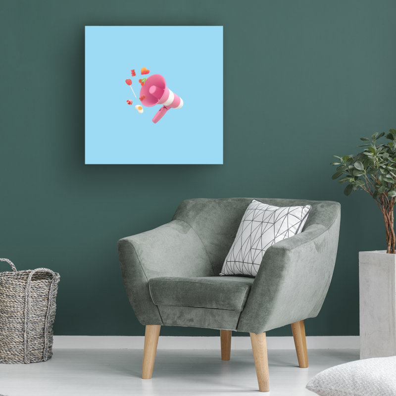 Julia Ramiro Sweet mots large sur toile, H 14 po x l 14 po x P 2 po