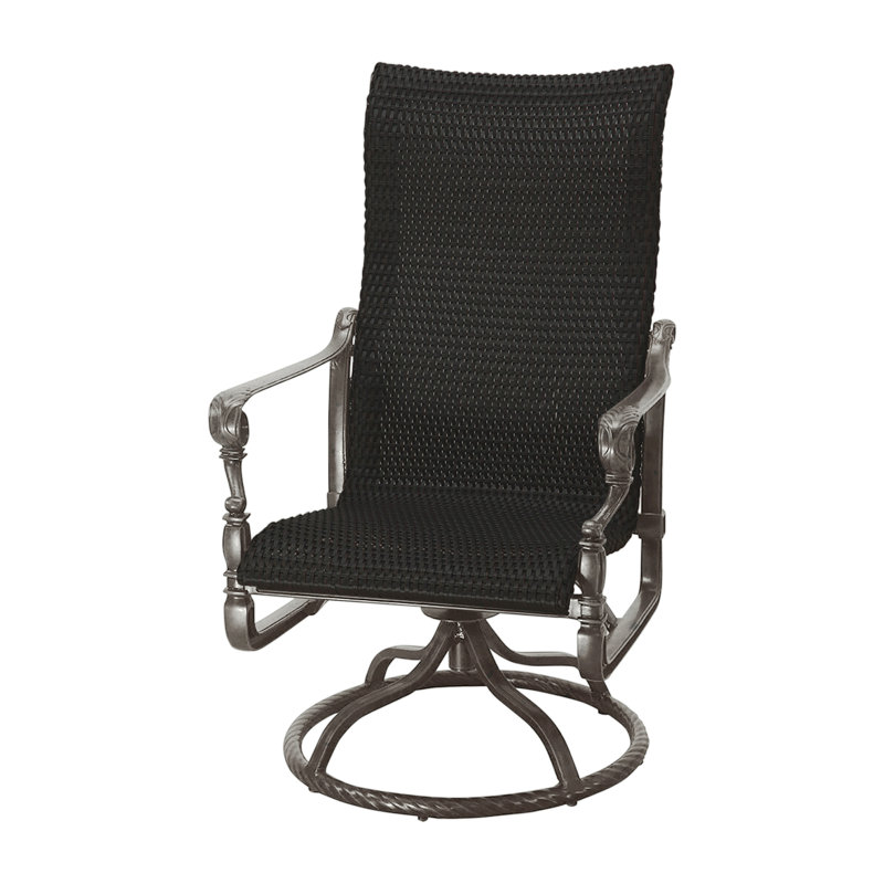 Grand Terrace Outdoor Rocking Wicker/Rattan Chair, Mahogany, Vintage