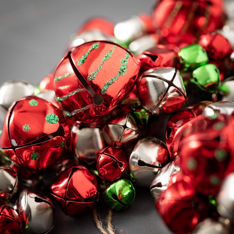 Guirlande 45 po Jingle Bell, rouge-vert