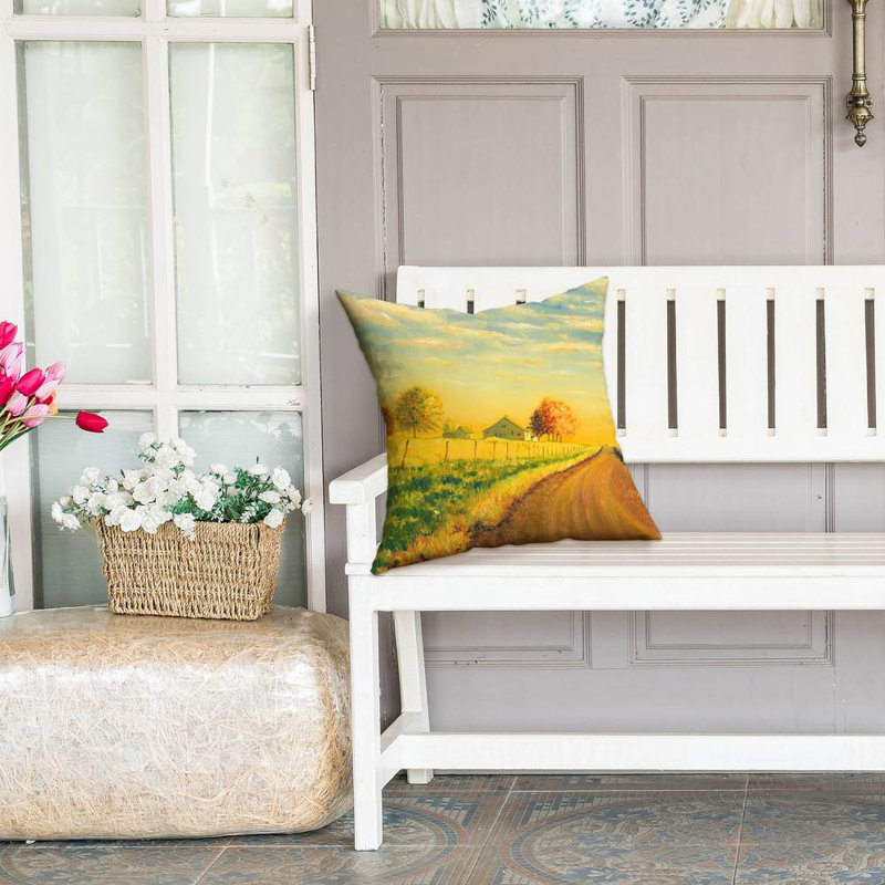In the countryside Rustic Outdoor Throw Pillow | Home Decor, Square 18"