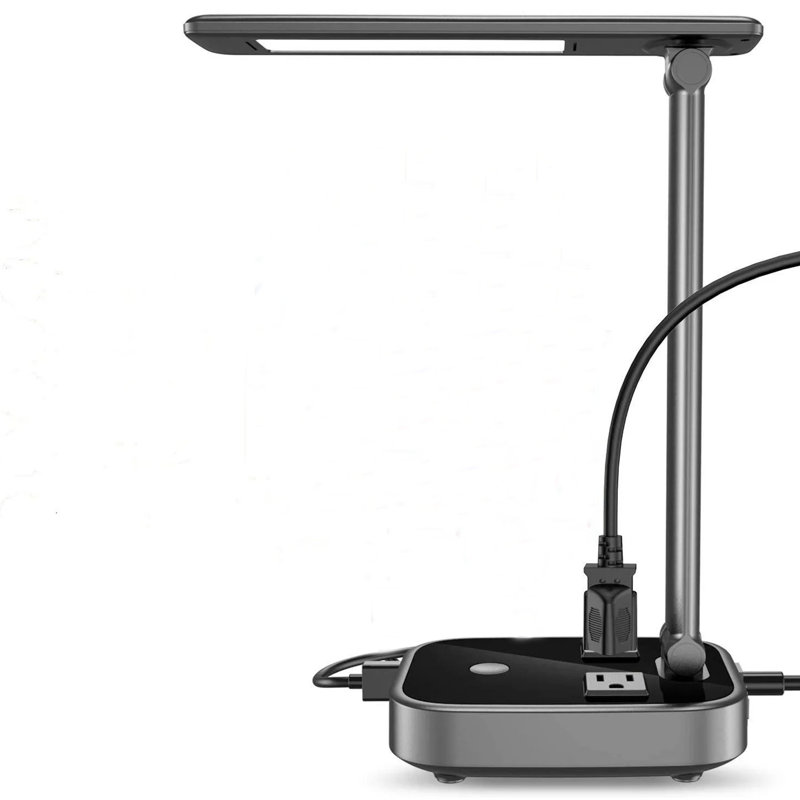 Lampe de bureau à DEL avec ports de charge USB