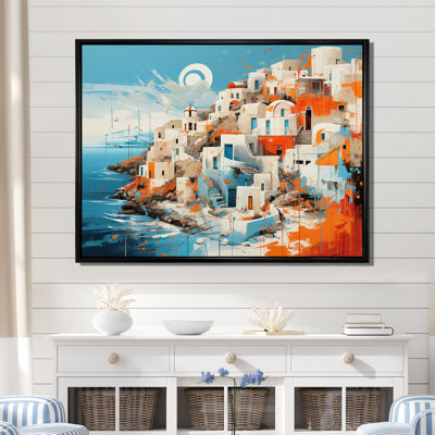 Paysage coloré de Santorin en Grèce IV - Santorini, art mural