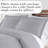 Southshore Fine Linens Southshore Basics Duvet Cover Set in Steel Grey, 90 GSM Double-Brushed Microfiber Bedding with Hidden Zipper Closure and Corner Ties, 1 Pillow Sham, Twin/Twin XL-1499764-1467562