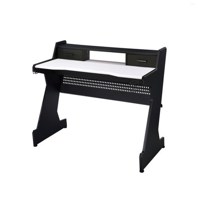 Bigga Black & White Gaming Desk