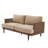 Dayton 72" Square Arm 3-Seater Sofa With Cane Rattan And Wooden Frame-2047231052-2076724309