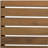 C-shape end table  Brown