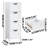 Bathroom Floor Cabinet With 4 Drawers, Freestanding Wooden Storage Organizer For Bathroom, Hallway Or Living Room, Narrow White Side Cabinet With Space-Saving Vertical Design, White