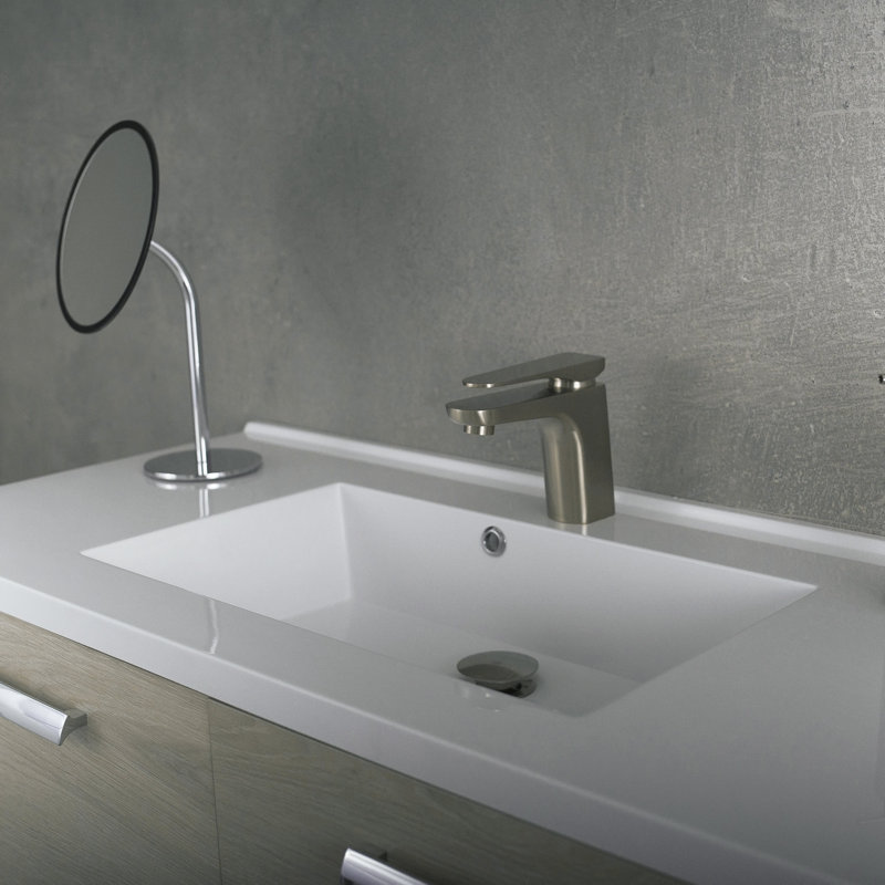Single-handle Bathroom Faucet, Brushed Nickel