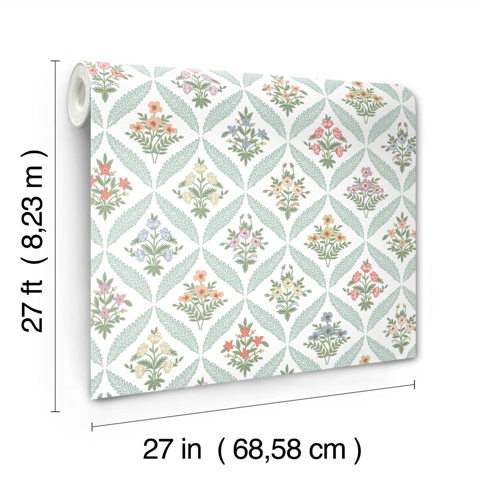Estee Garden Wallpaper Double Roll, Pastel