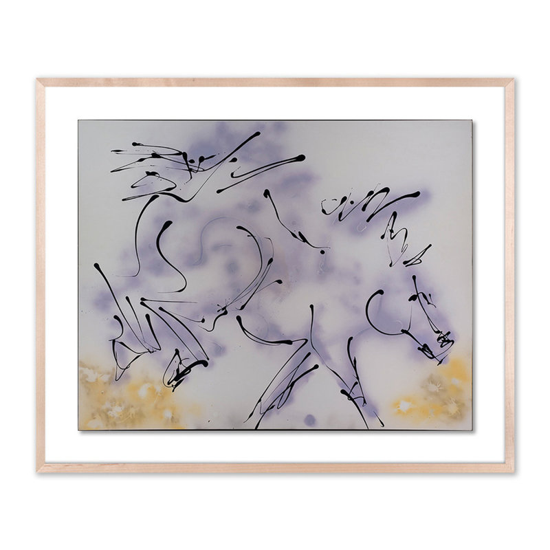 Couples II Painting by Donna Bernstein, Natural, 33" H x 40" W x 2.5" D