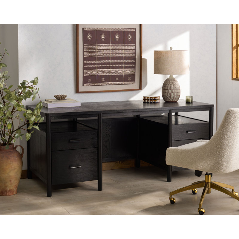 Kaplan Executive Desk, Noir
