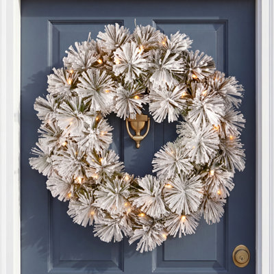 Couronne de guirlande lumineuse 24 po
