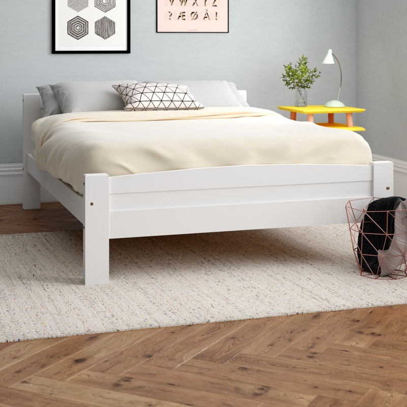 Auckland Bed Frame, White, Double (4'6)