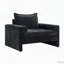 Fauteuil surdimensionné rembourré en chenille avec accoudoirs larges-651044840