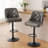 360-Degree Rotatable Faux Leather Bar Stool With Button Stitching-116087025