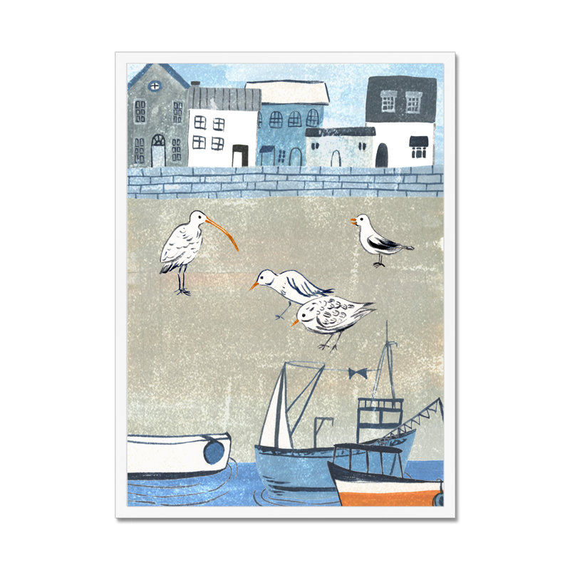 Sailors Rest II by Melissa Wang - Painting, 80cm H x 55cm W, White Framed Paper Print