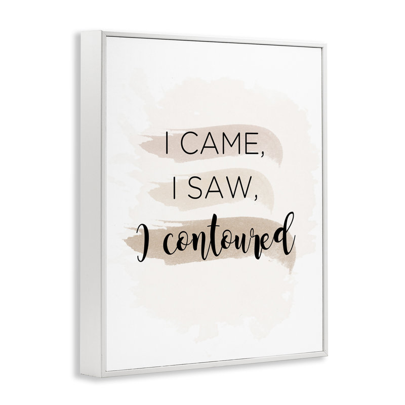 «Came Saw», estampe numérique par Anna Quach, Estampe numérique encadrée blanc bord de mer, H 30 po x l 24 po