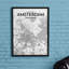 Amsterdam City Map - No Frame Print-1400726937